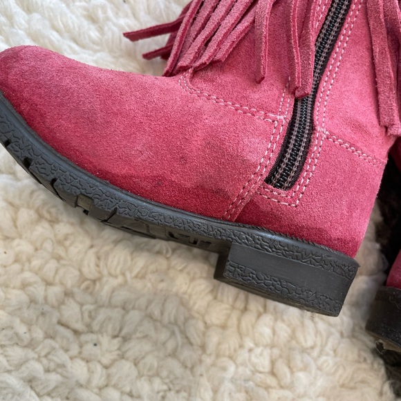 Smoky Mountain Girls Hopalong Fringe Western Round Toe Boot 5 Toddler  Pink - Picture 10 of 11